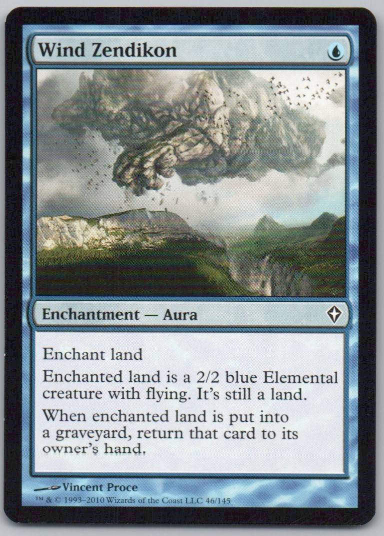 Wind Zendikon 46 Normal Enchantment Card - Worldwake