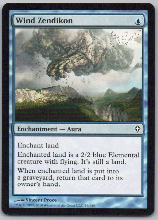 Wind Zendikon 46 Normal Enchantment Card - Worldwake