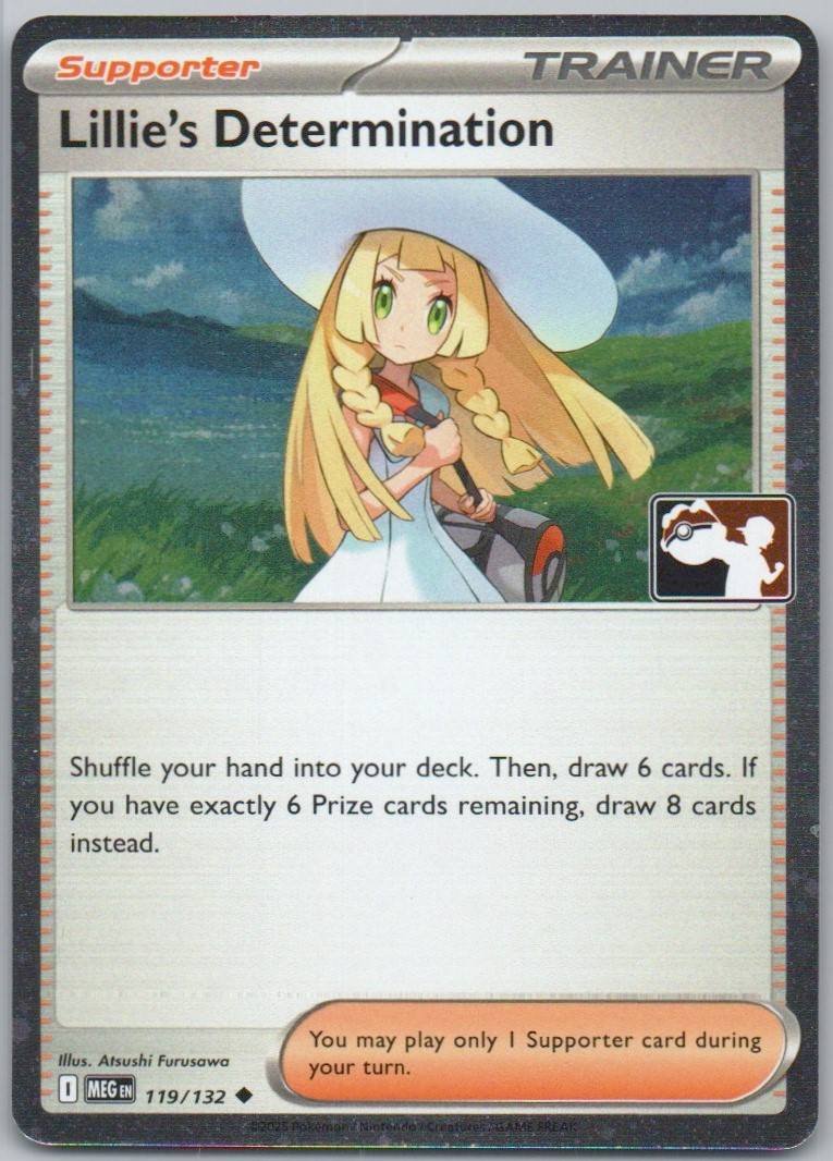 Lillie's Determination 119 NOR Card - Prize Pack Series Cards