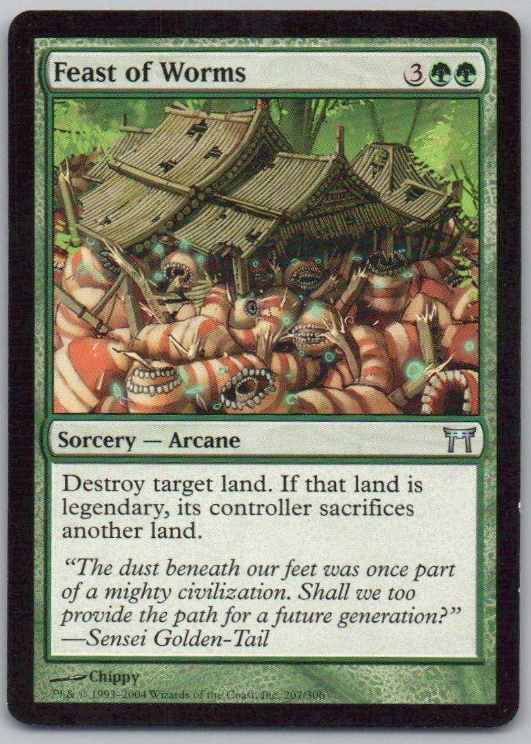 Feast of Worms 207 Normal Sorcery Card - Champions of Kamigawa