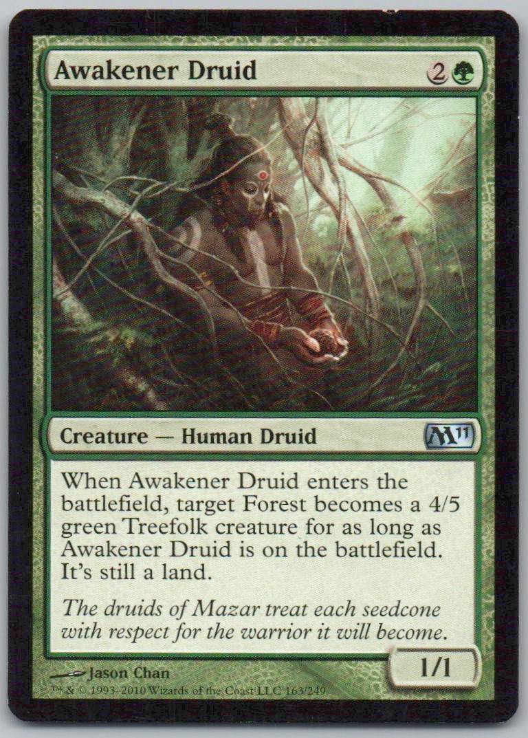 Awakener Druid 163 Normal Creature Card - Magic 2011