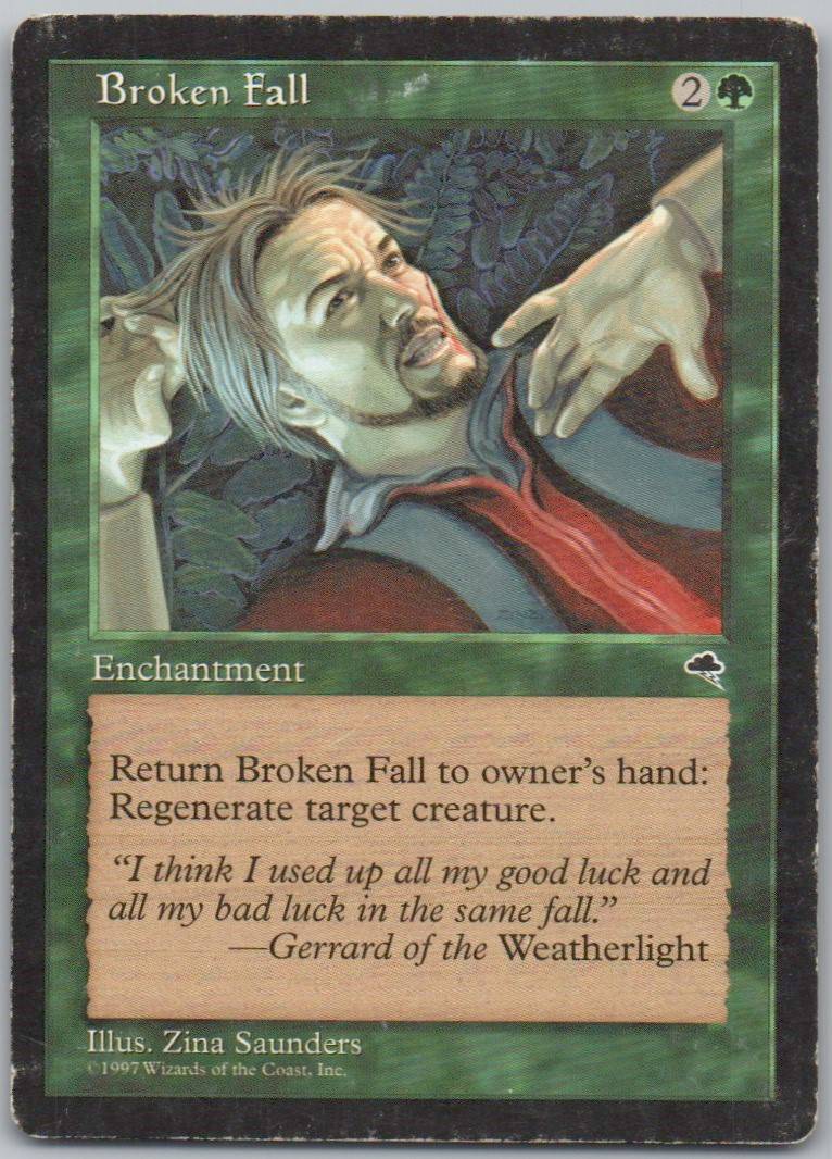 Broken Fall 216 Normal Enchantment Card - Tempest