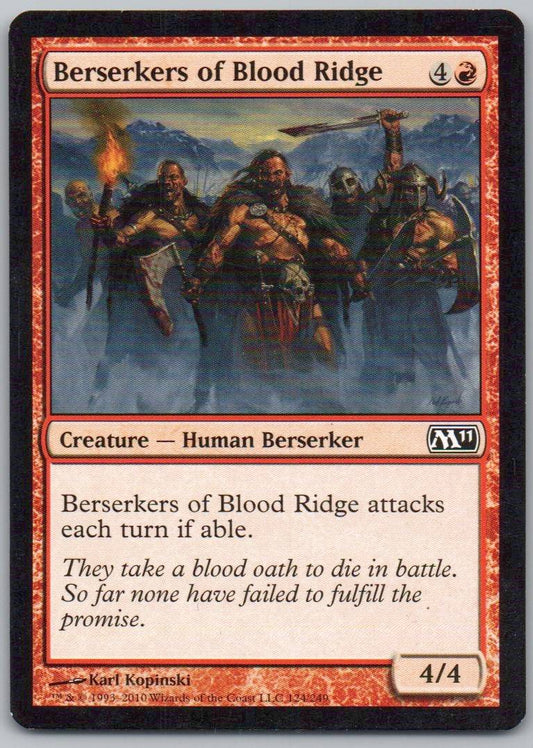 Berserkers of Blood Ridge 124 Normal Creature Card - Magic 2011