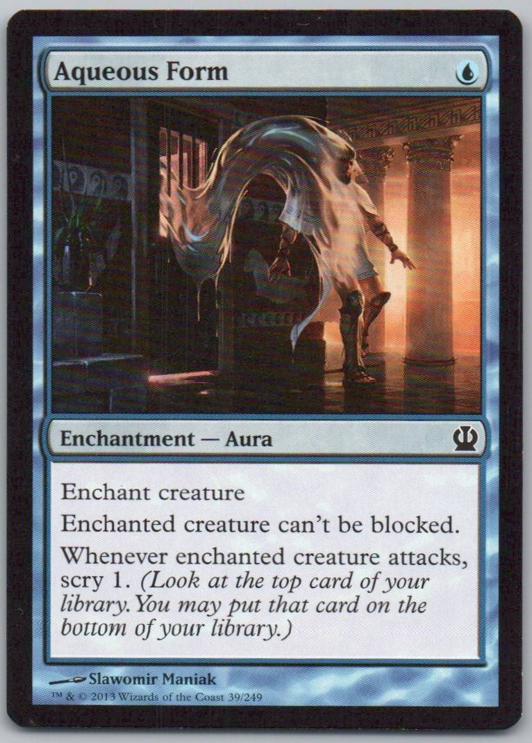 Aqueous Form 39 Normal Enchantment Card - Theros