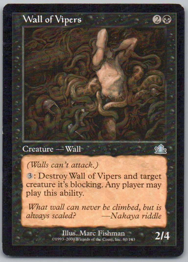 Wall of Vipers 80 Normal Creature Card - Prophecy