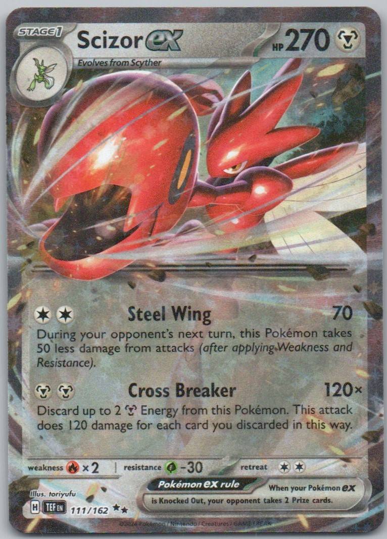 Scizor ex 111 NOR Card - Temporal Forces