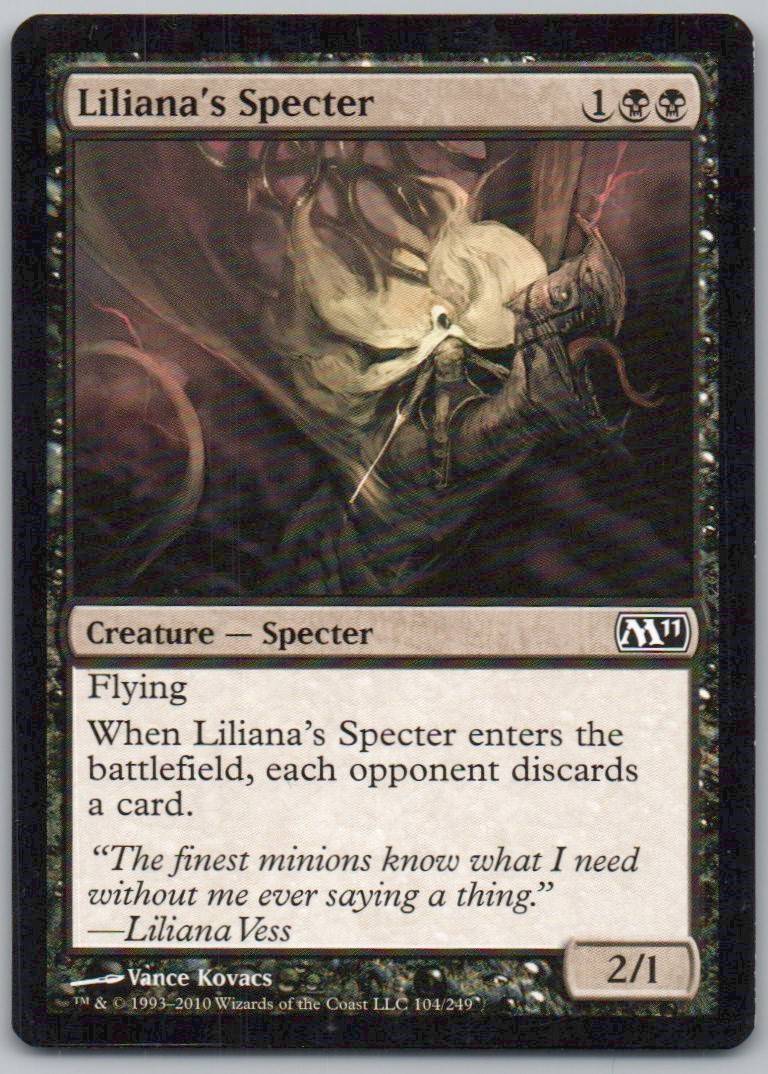 Liliana's Specter 104 Normal Creature Card - Magic 2011