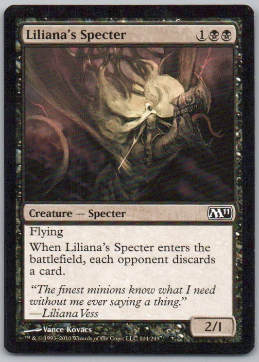 Liliana's Specter 104 Normal Creature Card - Magic 2011