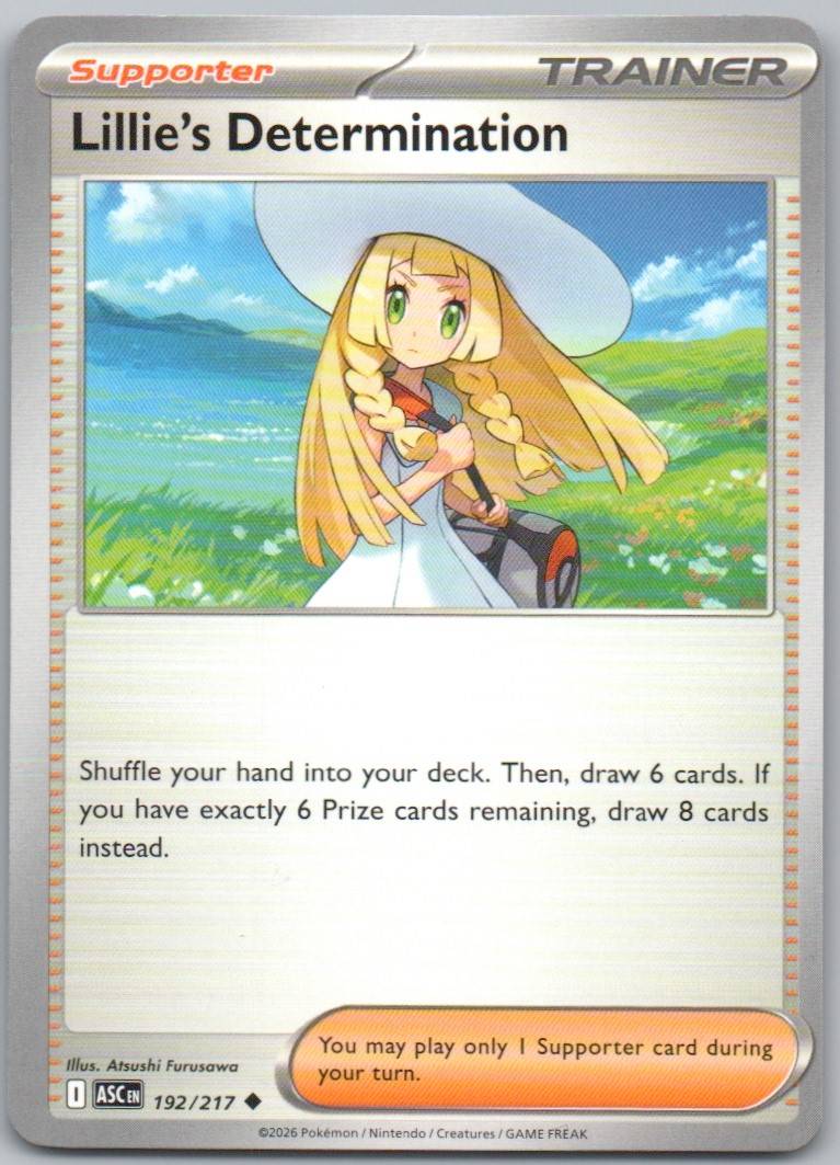 Lillie's Determination 192 NOR Card - Ascended Heroes