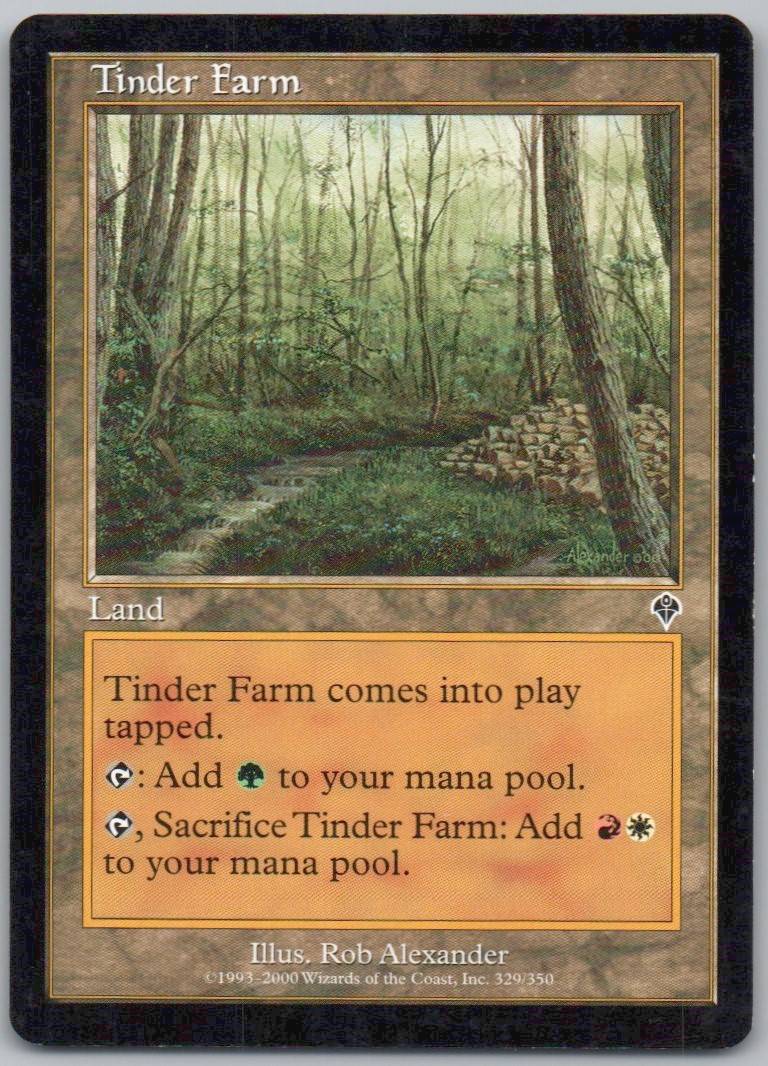 Tinder Farm 329 Normal Land Card - Invasion