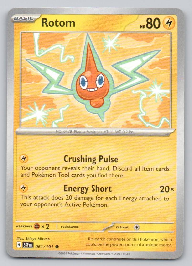 Rotom 061 NOR Card - Surging Sparks