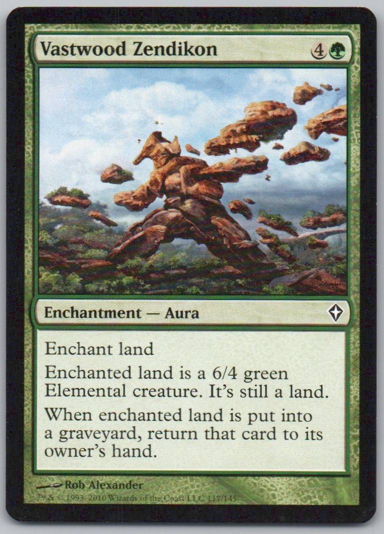 Vastwood Zendikon 117 Normal Enchantment Card - Worldwake