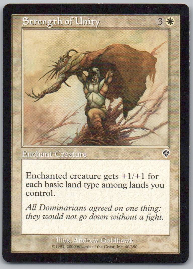 Strength of Unity 40 Normal Enchantment Card - Invasion