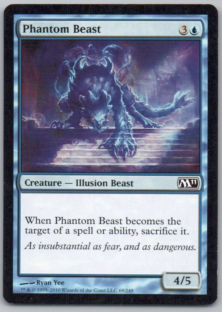 Phantom Beast 69 Normal Creature Card - Magic 2011