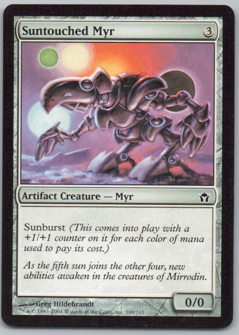 Suntouched Myr 160 Normal Artifact Card - Fifth Dawn