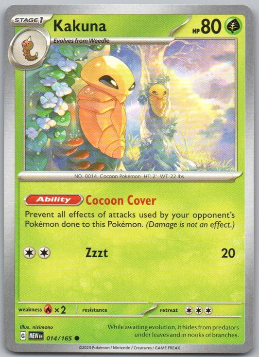 Kakuna 014 Normal Grass Card - 151
