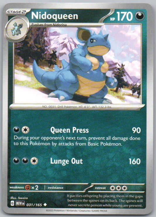 Nidoqueen 031 Normal Darkness Card - 151