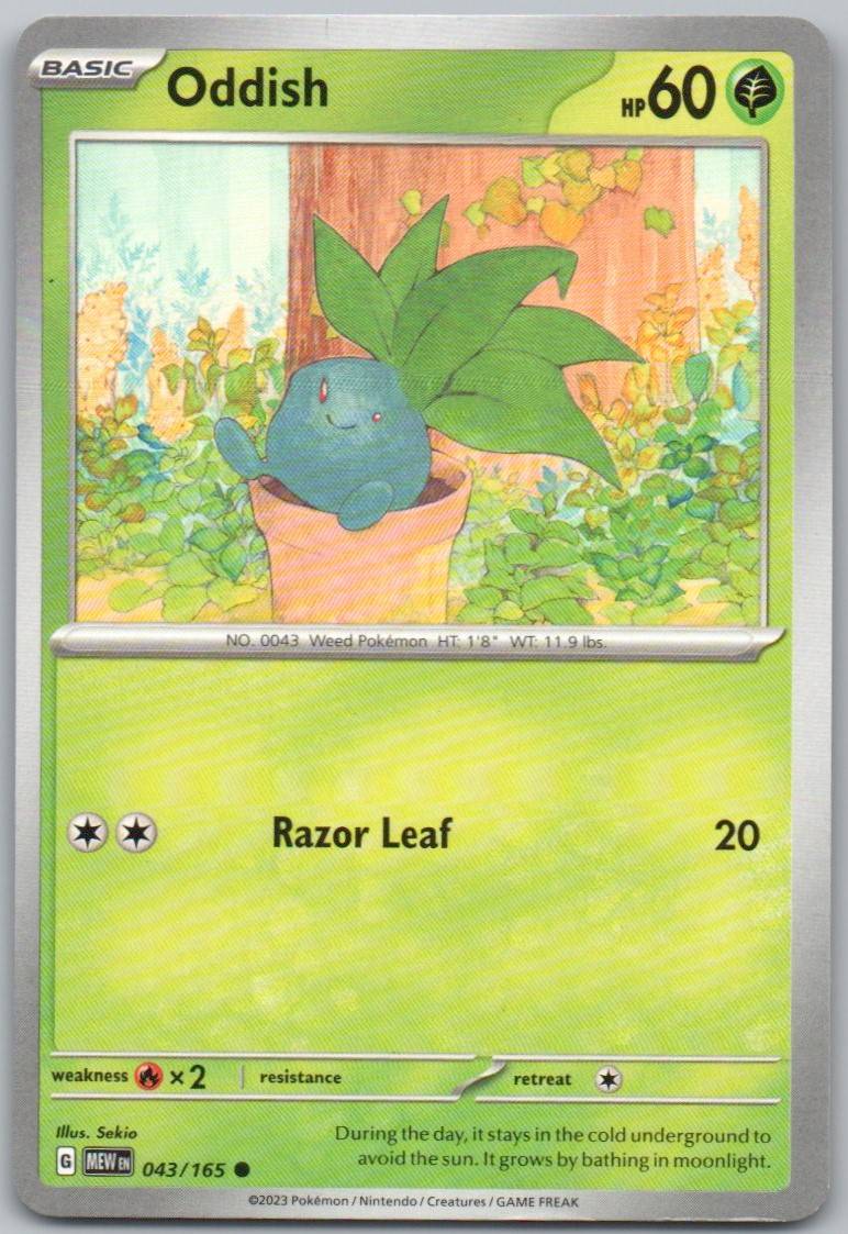 Oddish 043 Normal Grass Card - 151