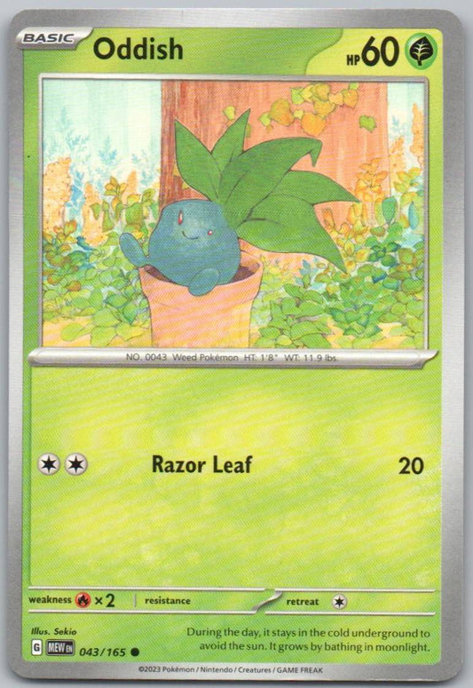 Oddish 043 Normal Grass Card - 151