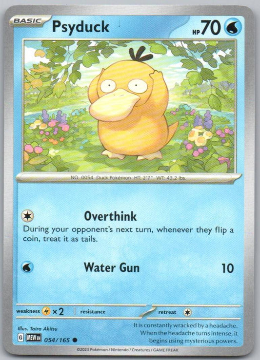 Psyduck 054 Normal Water Card - 151