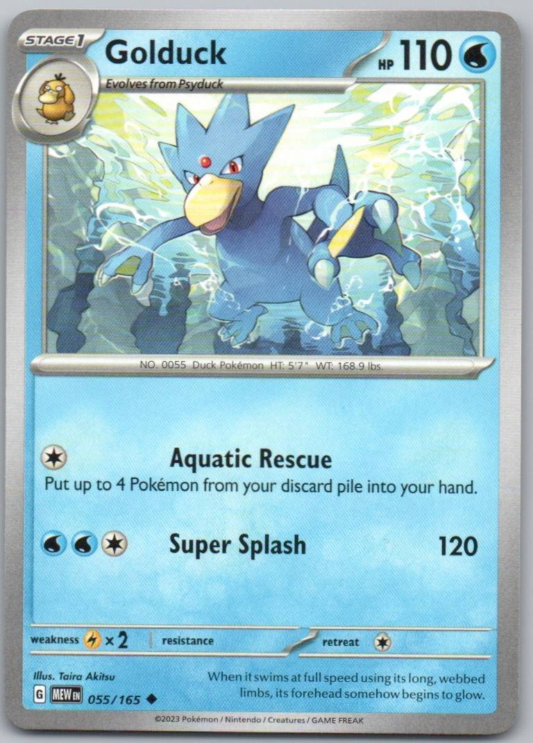 Golduck 055 Normal Water Card - 151