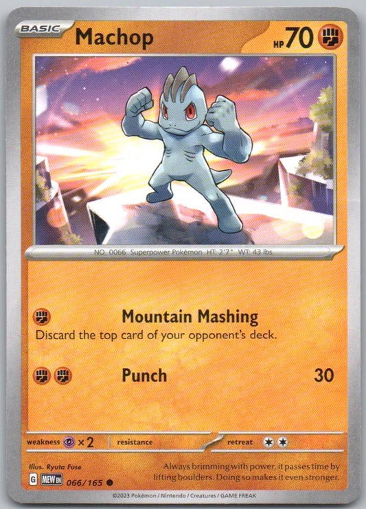 Machop 066 Normal Fighting Card - 151