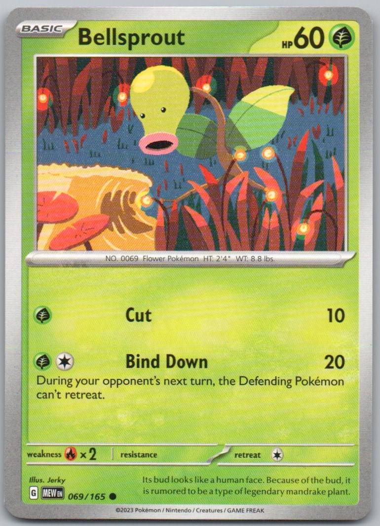 Bellsprout 069 Normal Grass Card - 151