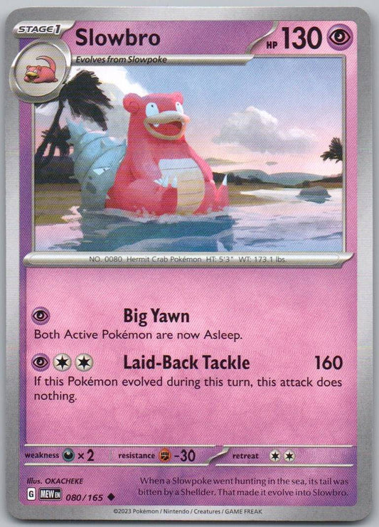 Slowbro 080 Normal Psychic Card - 151