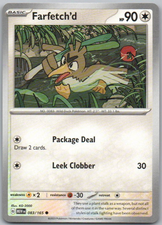 Farfetch'd 083 Normal Colorless Card - 151