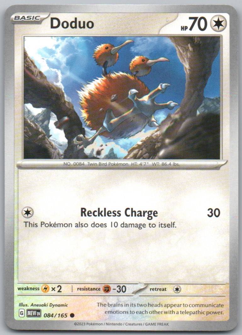Doduo 084 Normal Colorless Card - 151