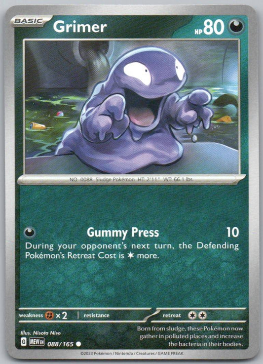 Grimer 088 Normal Darkness Card - 151