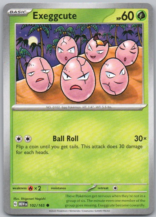 Exeggcute 102 Normal Lightning Card - 151