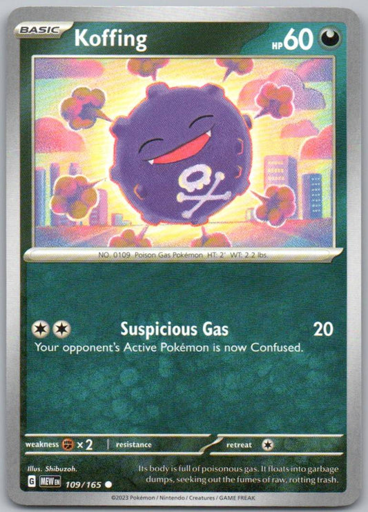 Koffing 109 Normal Darkness Card - 151
