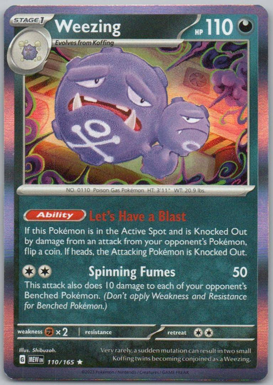 Weezing 110 Holo Darkness Card - 151