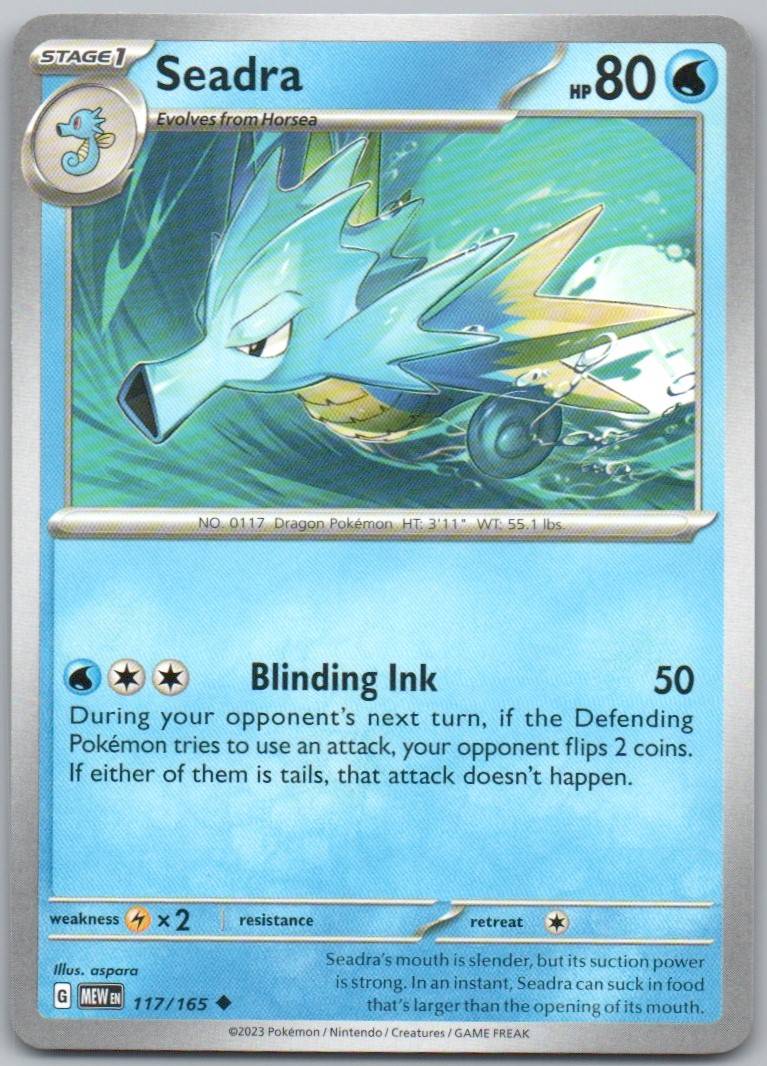 Seadra 117 Normal Water Card - 151