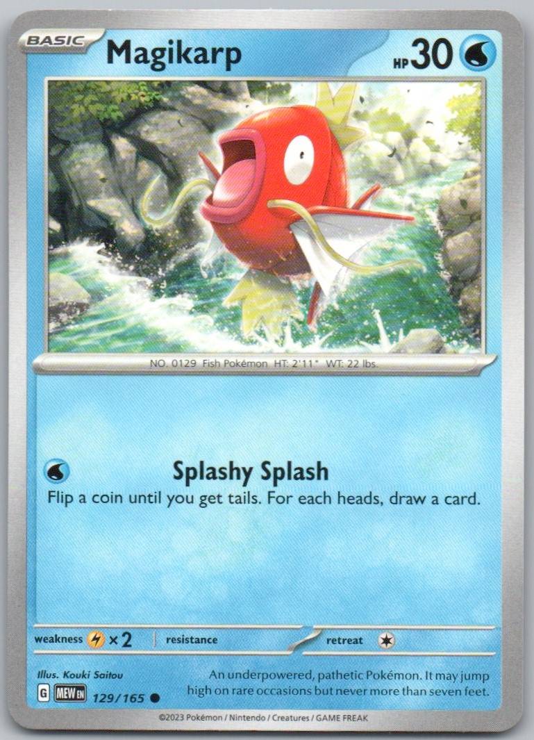 Magikarp 129 Normal Water Card - 151