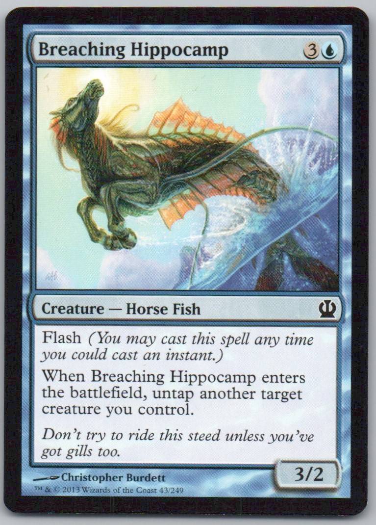Breaching Hippocamp 43 Normal Creature Card - Theros