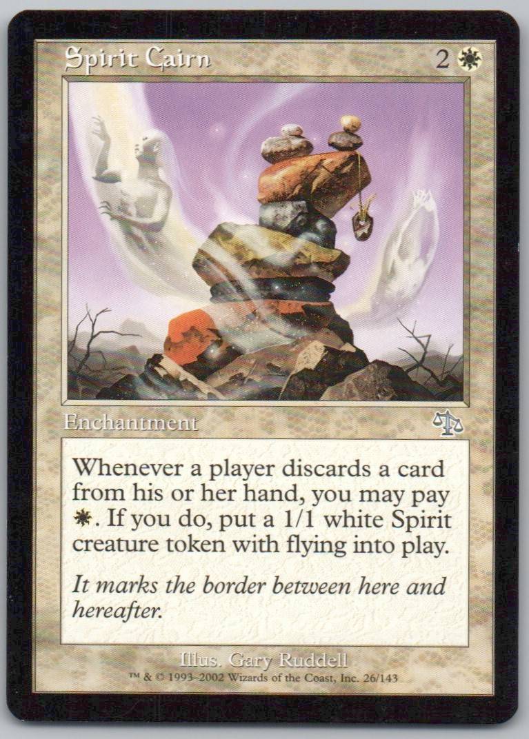 Spirit Cairn 26 Normal Enchantment Card - Judgment