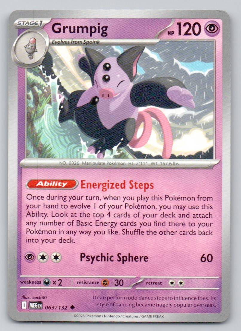 Grumpig 063 NOR Card - Mega Evolution