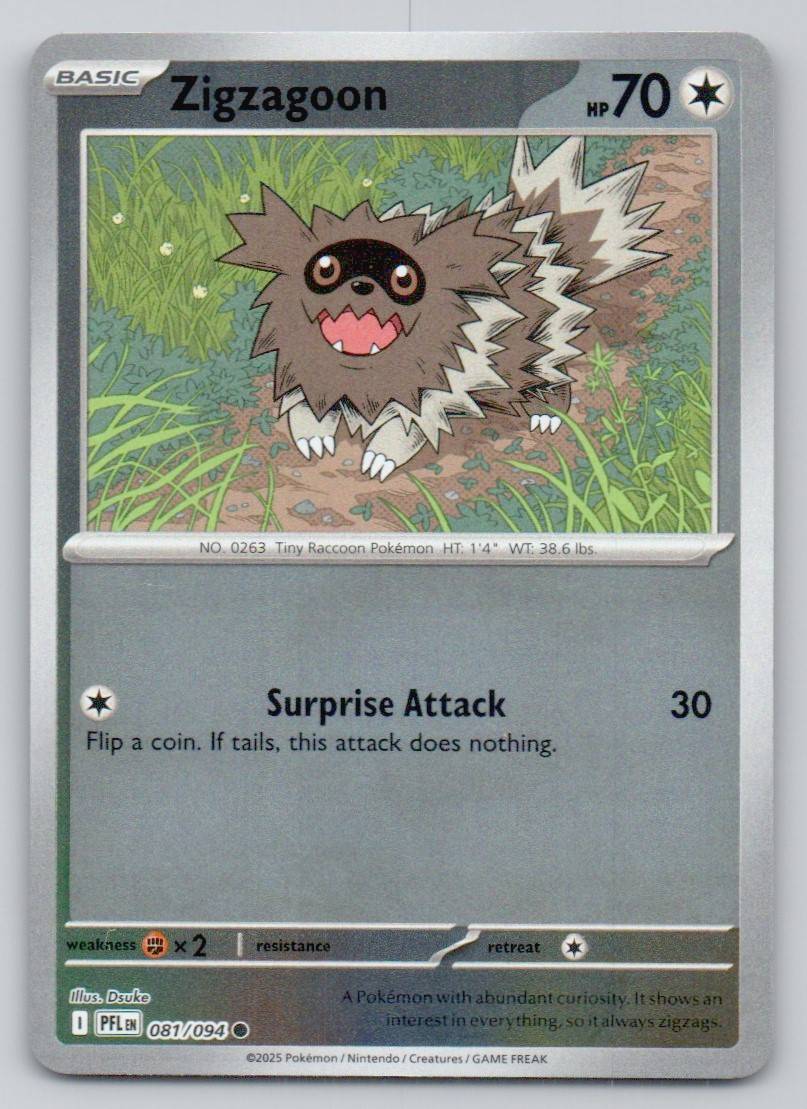 Zigzagoon 081 REV Card - Phantasmal Flames