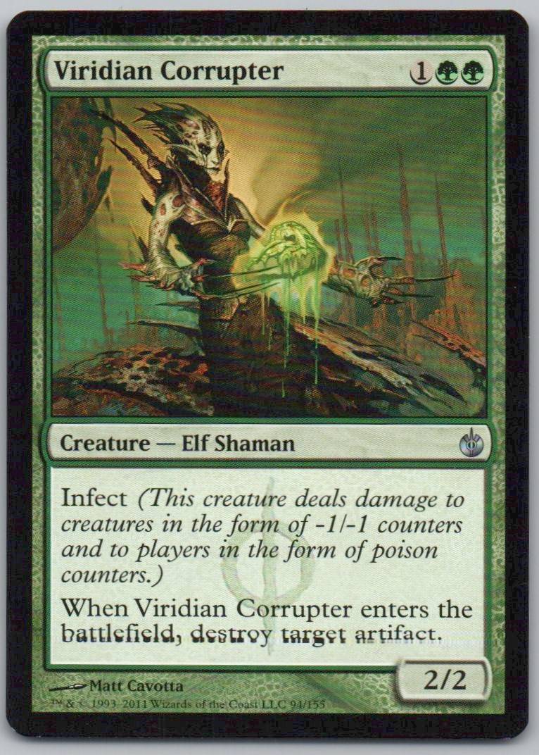 Viridian Corrupter 94 Normal Creature Card - Mirrodin Besieged
