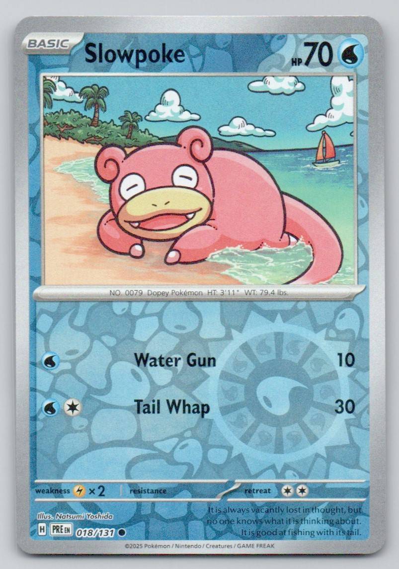 Slowpoke 018 REV Card - Prismatic Evolutions