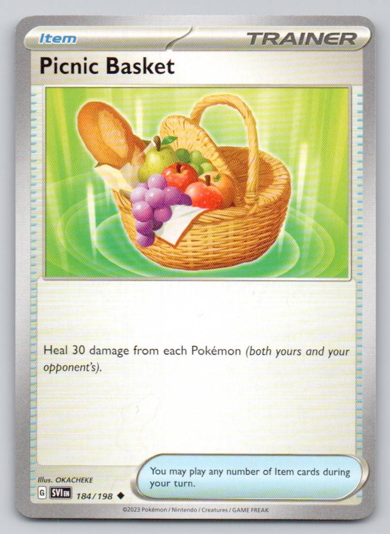 Picnic Basket 184 NOR Card - Scarlet & Violet