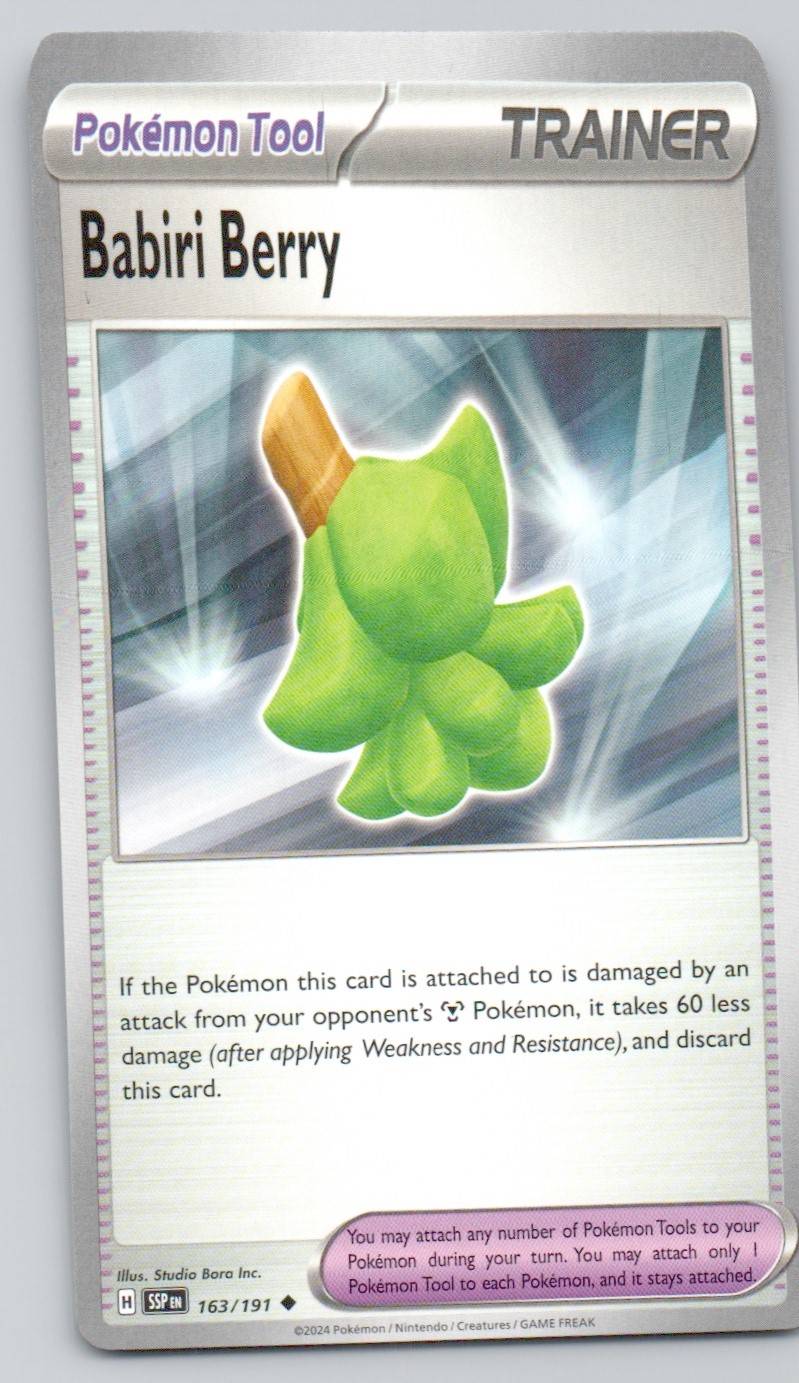 Babiri Berry 163 NOR Card - Surging Sparks