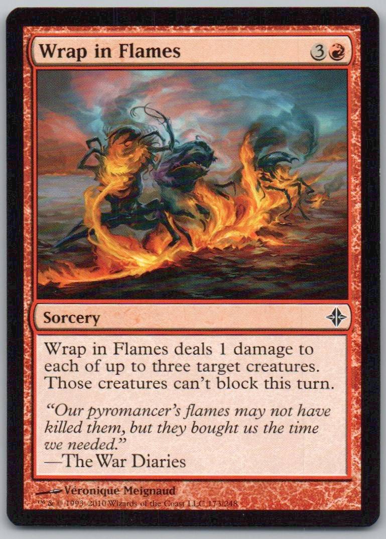 Wrap in Flames 173 Normal Sorcery Card - Rise of the Eldrazi