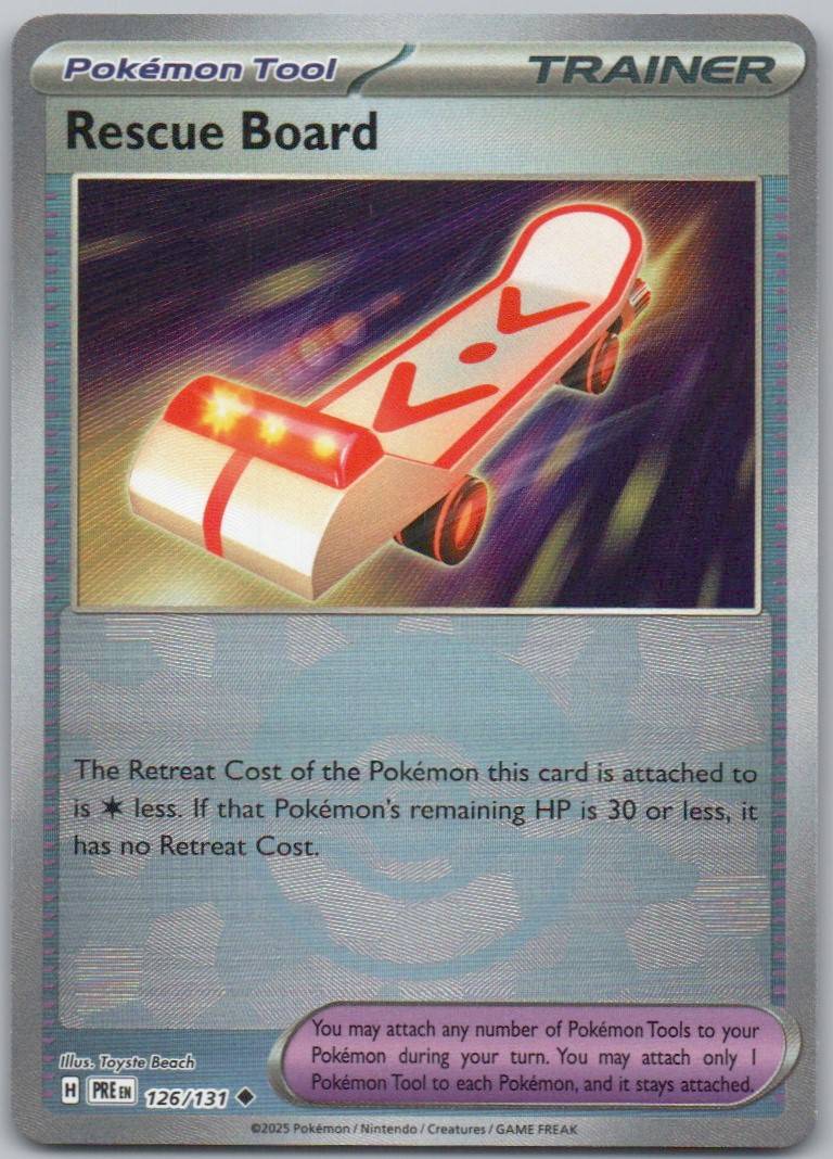 Rescue Board (Poke Ball Pattern) 126 HOL Card - Prismatic Evolutions