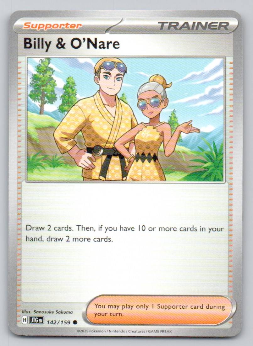 Billy & O'Nare 142 NOR Card - Journey Together