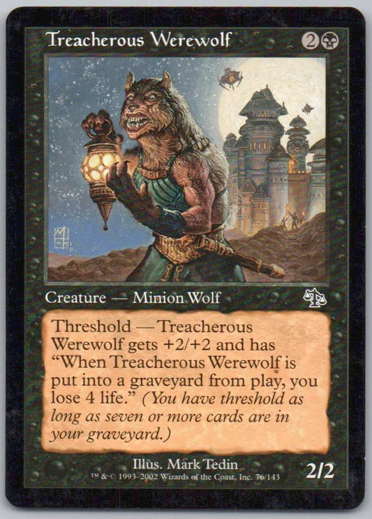 Treacherous Werewolf 76 Normal Creature Card - Judgment