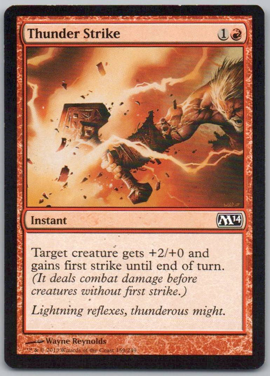 Thunder Strike 159 Normal Instant Card - Magic 2014