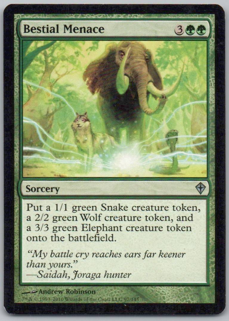 Bestial Menace 97 Normal Sorcery Card - Worldwake